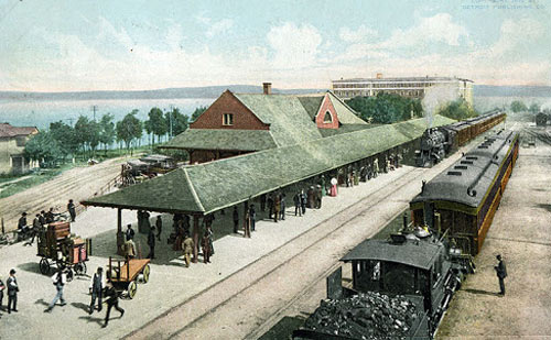 train station near walloon lake