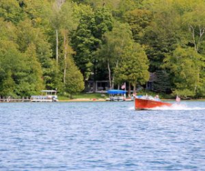 summer boating in walloon lake