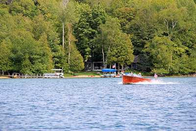 summer boating in walloon lake