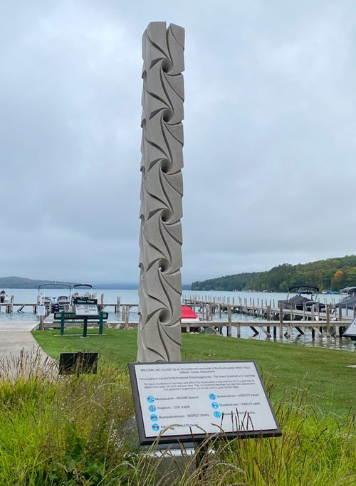 anishinaabek sculpture walloon lake mi