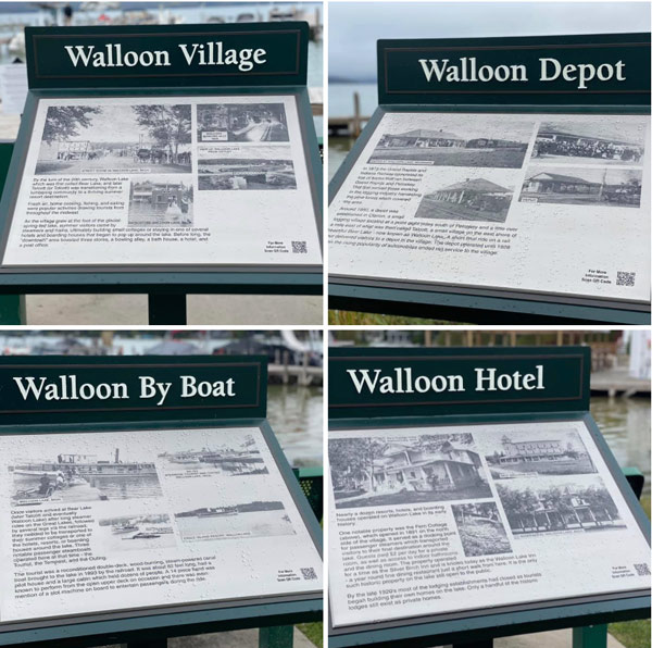 walloon lake interpretive signage